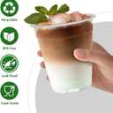 Clawsoff 12 oz Clear Plastic Cups, 100 Count Disposable Dringking Cups, 12 oz Cold Plastic Party Cup Bulk, PET Clear Cup for Iced Coffee, Smoothie, Cold Beverage