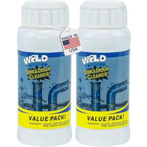 Powerful Fast-Acting Drain Cleaner Powder  Sink and Drain Clog Remover for Kitchen & Toilet Pipes  Deep Cleaning Formula, Fast Foaming, Heavy-Duty Clog Remover