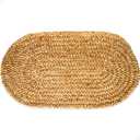 THEODORE MAGNUS Door Mat  Coir Doormat for Outdoor Entrance, Durable Welcome Mat, Perfect for Front Door and Entryway - Outdoor/Indoor - Rope - Oval - 17" x 30"