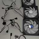 3Pack 140mm ARGB Case Fan,Forward,Infinity Mirror Light Effect Design Cooling Fan, 140mm CPU PWM Fan