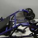 Drive Medical RTL10261BL Foldable Rollator Walker with Seat - Adjustable Handles and Seat, Blue