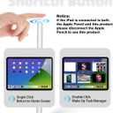 Gnanlen iPad Pencil 2nd Generation Magnetic Wireless Fast Charging, Same as Apple Pencil 2nd Gen, Stylus Pen Work for iPad Pro 11in 1/2/3/4, iPad Pro 12.9in 3/4/5/6, iPad Air 4/5, iPad mini 6, White