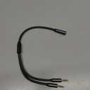 DUKABEL Gold-Plated & Strong Braided Y Splitter Audio Cable - Separate Microphone & Headphone Port Gaming Headset Earphone Adapter - TopSeries (12inch / 30cm)