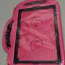 LTROP Kids Case for iPad 5th/6th Generation (2017/2018) & Air 2, Shoulder Strap Handle Stand Shockproof Bumper Cute Kid Case for iPad 9.7 Inch, Pink