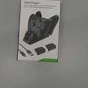 Rechargeable-Battery-Pack-for-Xbox-Controller, 2x4800mWh Batteries Pack with Charging Station for Xbox One/Xbox Series X|S Xbox One S/Xbox One X/Xbox One Elite Controller Charger Dock Accessories (Green)