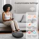 COMFIER Shiatsu Foot Massager with Heat, Electric Feet Massager Machine for Plantar Fasciitis Neuropathy,Gifts for Women,Men,Remote Control,Pause Function,Foot Warmer (Gray)