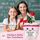 2 x Funny Teacher Appreciation Gifts,Dental Hygienist Assistant Gifts for Women,Clinical Instructor Mentor Appreciation Gift,National Dentist Day Decor,Handmade Crochet Tooth Doll for Student Graduation