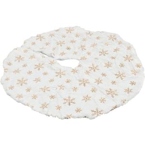 Healifty Classic Christmas Tree Skirt Decorative Tree Skirt Holiday Decorations for Home