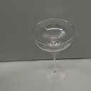 Cocktail Coupe Glasses, Long Stem, Hand Blown, 8 oz, Set of 4, Clear, 8.46 inches tall and 4.13 inches wide at the rim