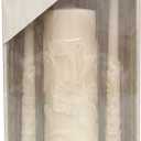 Hosley 11.50 Inch High Cream Wedding Unity Candle Set Includes 1 Pillar and 2 Taper Candles Great for Weddings as Well as Special Events and Emergency Lighting or for Reiki Spa Meditation