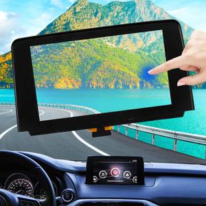 TsuperU 8" Touch Screen Digitizer Replacement for Mazda CX-9 CX9 Sport Grand Touring GS GT Radio Screen 2016 2017 2018 2019, Touchscreen fit TK49-611J0 TK49-611JA TK49-611JB OEM Navigation System