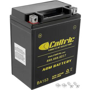 Caltric Agm Battery Compatible with Polaris Sportsman 500 4X4 Ho 2001-2005 2008-2012 YTX14AH-BS