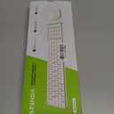 seenda Bluetooth Keyboard and Mouse Combo for Mac, SKM64-2 Rechargeable Silent Wireless Keyboard Mouse Compact Slim, 3 Multi-Device Connection, Compatible for Mac MacBook Pro/Air iPad, White Silver
