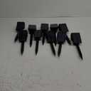 Solar Spot Lights Outdoor 10 Pack, [46 LED/3 Modes] Solar Landscape Spotlights Waterproof, 2-in-1 Auto On/Off Solar Powered Lights for Outside Yard Garden Wall Pathway(Cool White)