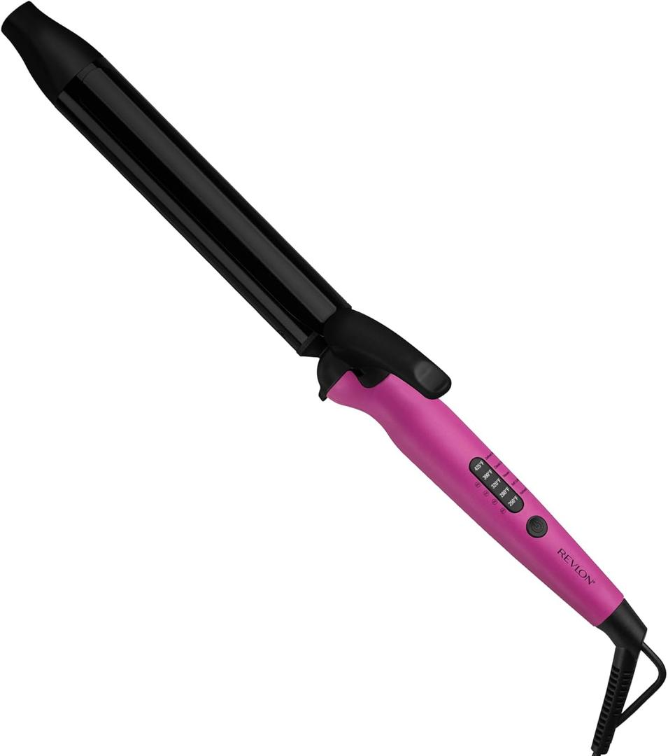 REVLON Easy Heat - 1 1/4" Precision Curling Iron (Pink)