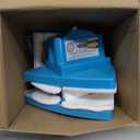 Double-Sided Window Cleaner Glass Wiper Magnetic Cleaning Tools, 5-Gears Adjustable Magnetic Glider Washing Brush Tools, for High-Rise Double Thick Glazed Windows Thickness 0.3"-1" (Blue)