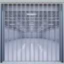 Juexica 60 x 84 Inch Plastic Strip Door Curtain Kit 0.08'' Thick Heavy Duty PVC Strips for Walk-in Freezers, Warehouses & Coolers, Energy Saving Industrial Thermal