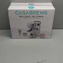 CASABREWS 3700 Essential Espresso Machine 20 Bar, Stainless Steel Cappuccino & Latte Machine with Steam Frother for Home, 43.9oz Water Tank, Coffee Gift for Women & Men, Silver