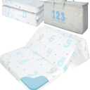 Pack and Play Mattress, 38"x26" Pack N Play Mattresses Dual-Sided Design for Baby and Toddler, Foldable Mattress for Pack N Play with Washable Cover (Blue)