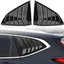 MUTUSAISI Rear Side Window Louvers for Honda CR-V 2017-2022 Accessories | CRV Air Vent Scoop Louver, Carbon Fiber Style, Tape Install, Sporty Upgrade, UV & Fade Resistant, Crack-Resistant ABS