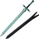 Fort Carbon Steel SAO Sword - Real Metal Handmade Cosplay Kirito Sword - Dark Repulsor/Black Elucidator/Blue Rose