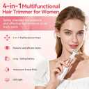ANLAN 2026 Electric Razors for Women Bikini Trimmer4in1 Exclusive Painless Blade Cordless LED Facial Shaver, Rechargeable Body Hair Removal, 100% Waterproof & Easy Clean, Ideal Beauty Gift for Her