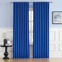 DUALIFE Royal Blue Curtains Room Darkening CurtainsRod Pocket and Back Tab Thermal Insulated Drapes 52x96 Inch2 Panels