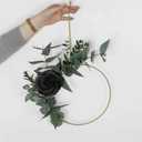 Felice Arts 12 Pack Black Roses Artificial Flowers with Black Stems Silk Roses Fake Flowers Bouquet for Halloween Centerpiece Table Vase Home Inddor Kitchen Party DIY Decor