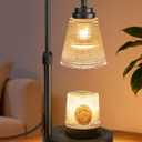 Candle Warmer Lamp with Timer Dimmable, Adjustable Height Wax Melts Warmer for Jar Candles, Housewarming, Birthday, for Women and Mom, Home Decor (Black)