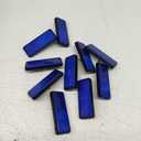 PATIKIL Rectangle Rear Reflectors, 10 Pcs Safety Reflective Warning Reflector Plastic Universal Motorcycle Reflector with M5 Screw Mount for Car Motorcycle Trailer Bike Bicycles, Blue