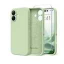 SuydanBox Magnetic for iPhone 17 Case, Compatible with MagSafe, [Full Camera Protection][Screen Protector] Silicone Shockproof Protective Phone Case for iPhone 17 6.3", Alpine Green