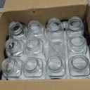 Accguan Vintage Water Bottles with Lids,8oz Reusable Glass Drinking bottles for Juicing,Hot Sauce,Kombucha,Ginger Jar,Potion,Oil,Milk Bottles,Whiskey,Portable Travel Bottle,Smoothies Bottles(12pack)