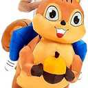 JUROSAICA Thanksgiving Inflatable Squirrel Costume Adult Funny Ride On Blow Up Animal Suit Halloween Costume Christmas Gift For Men Women