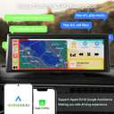 8.1" Portable Wireless Carplay Car Stereo, Apple CarPlay & Android Auto, 2K Built-in Dash Cam, 1080P Backup Camera, Plug & Play Touchscreen with Offline GPS Navigation, Bluetooth 5.2 for Truck SUV RV