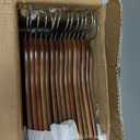 Wooden Hangers 30 Pack,Clothes Hanger for Daily Used,Coat Hanger for Closet,Heavy Duty Wood Hangers for Suit, Shirts, Jackets, Dress, Pant (Walnut)
