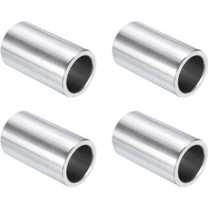 uxcell 4pcs Stainless Steel Spacer 3/4" Bore x 1" OD x 1-1/2" Length Screw Standoff Bushing Plain Finish Round Metal Spacer for 3/4 Screws Bolts and Rods