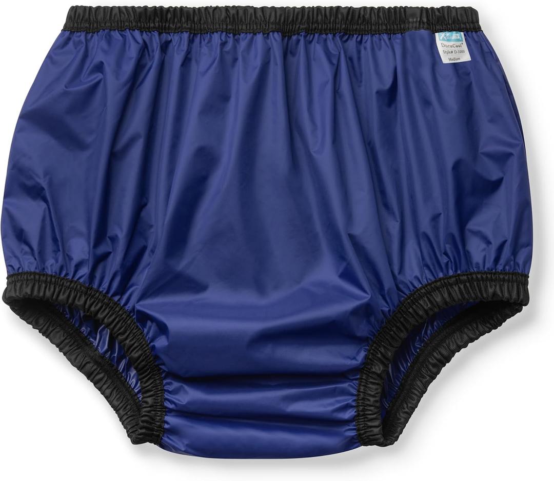 Incontinence Leak-Protection, Washable Pull-On Cover Pant, Advanced Duralite-Cool-Lightweight - Kleinert's Small (Dark Blue)