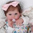 WOOROY Realistic Reborn Baby Dolls - 18 Inch Lifelike Newborn Baby Dolls Girl Real Life Soft Body Baby Doll Gift Toy with Feeding Accessories for Kids Age 3+