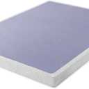 ZINUS Metal Box Spring with Wood Slats /4 Inch Mattress Foundation / Sturdy Steel Structure / Easy Assembly, King (White)