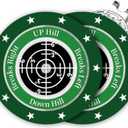 Golf Green Reader, 2 Pack Golf Ball Marker Hat Clip with High Precision Horizontal Bubble, Putting Training Aid Golf Accessories Tool Gift for Men Women