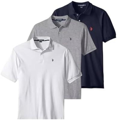 U.S. Polo Assn. 3 Pack Men's Classic Polo Shirt, XL