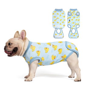 cyeollo Recovery Suit for Dogs Surgery Spay Neuter Onesie, Yellow Duck, XS | Spay & Neuter Body Suit, Prevents Licking Dog Surgical Suit, E-Collar Cone Alternative, Protects Wounds, Easy Potty Access, Small