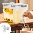 Cold Kettle with Faucet, 6L Refrigerator Juice Water Pitcher, Home Plastic Beverage Dispenser, Filter Drink Container for Home, Kitchen, Camping, Party (1.5 gallon)