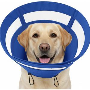 SAWMONG Soft Cone for Dogs  Extra Large Dog Recovery Collar, Adjustable E-Collar to Stop Licking After Surgery (XL, Blue)