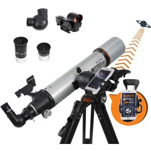 Celestron StarSense Explorer DX 102AZ App-Enabled Telescope  102mm Refractor with Smartphone Dock & StarSense App  iPhone & Android Compatible  Easy-to-Use for Beginners
