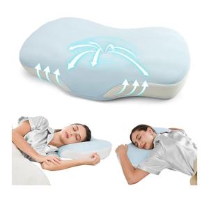 JOYENERGY Ergonomic Cervical Pillow Memory Foam Contour Design
Orthopedic Cervical Shape Gently Cradles Head & Provides Neck Support & Shoulder Pain Relief for Side Back Stomach Sleepers