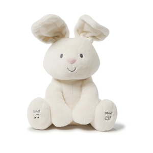 GUND Baby Flora The Bunny Animated Plush, Singing Stuffed Animal Toy for Ages 0 and Up, Cream, 12" (Styles May Vary) 4 Pack