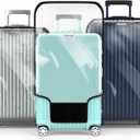 Suitcase Covers For Luggage, 28 Inch Clear PVC Luggage Covers Protector Full Thicken Transparent Waterproof Suitcase Sleeve With Large Velcro for 28" Wheeled Suitcases