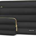MOSISO 13-14 inch Laptop Case, 13.3 inch Puffy Laptop Sleeve Compatible with MacBook Air 13 13.6 M3 M2 M1/Pro 13/Pro 14, HP, Dell, ASUS, Lenovo, Polyester Horizontal Bag (only one bag)