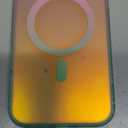 Aesthetic Case for iPhone 17 Pro Max Case for Women Girls [Compatible with Magsafe] Cute Girly Trendy Glitter Sparkly Rainbow Magnetic Protective Phone Cover, Matte Iridescent Pink & Green